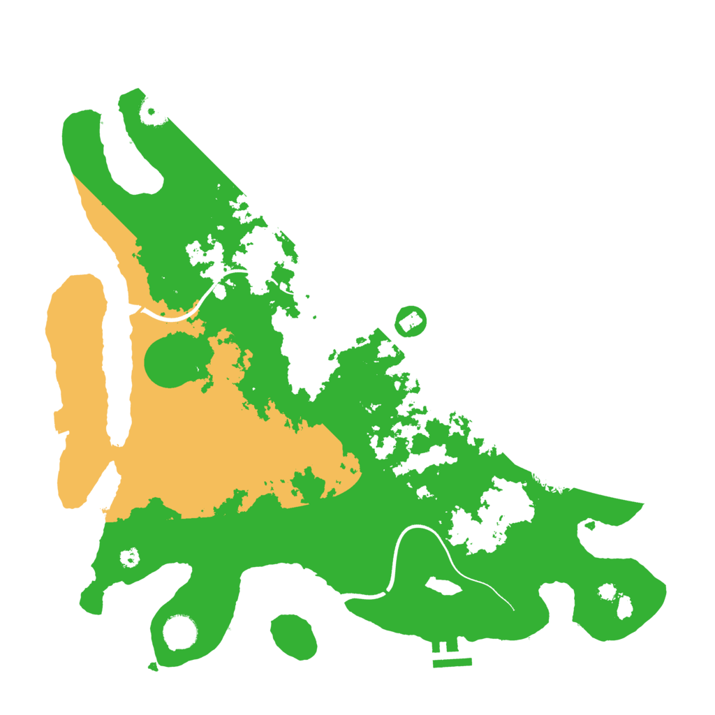 Biome Rust Map: Procedural Map, Size: 3700, Seed: 1055897