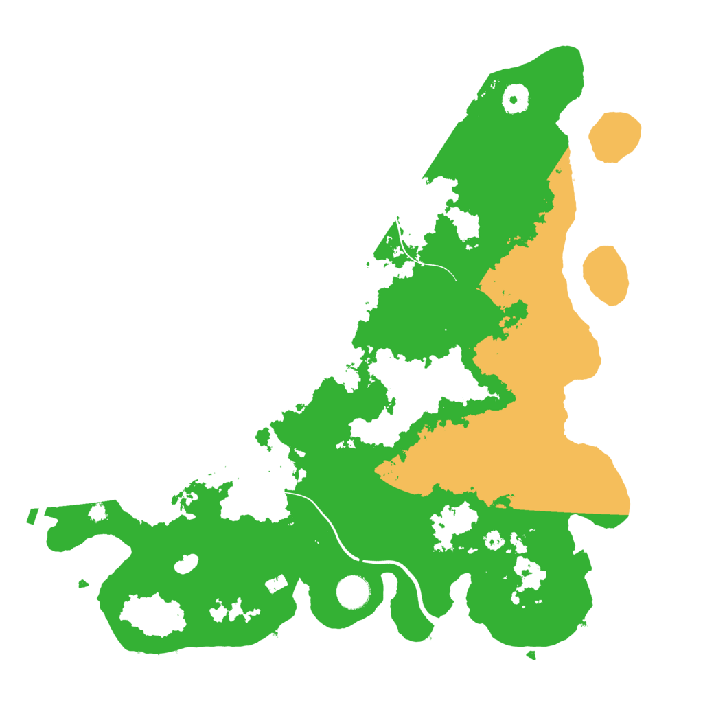 Biome Rust Map: Procedural Map, Size: 3700, Seed: 1368083