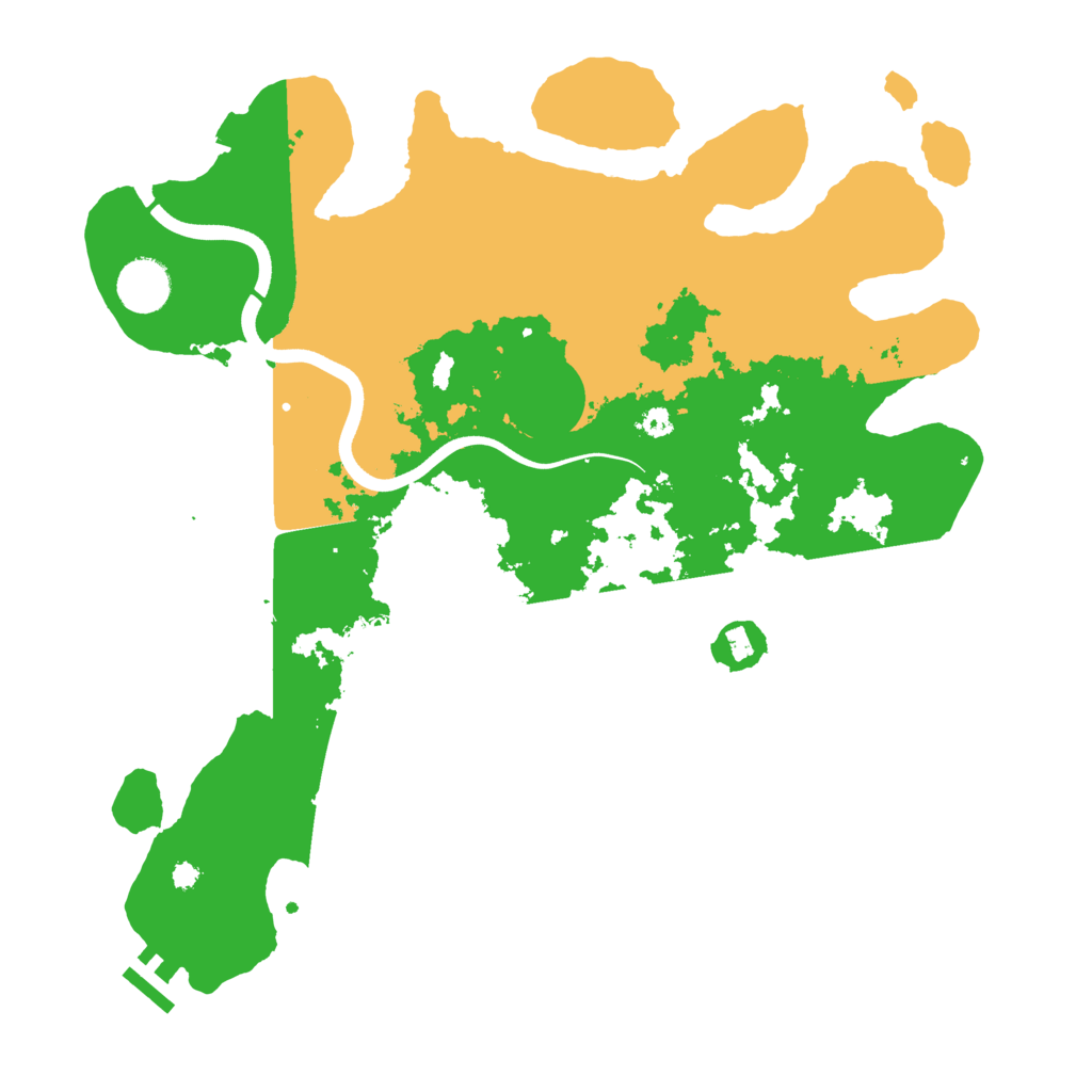 Biome Rust Map: Procedural Map, Size: 3700, Seed: 2394349