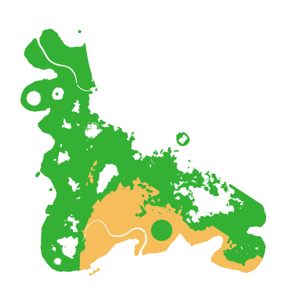 Biome Rust Map: Procedural Map, Size: 3700, Seed: 6075817