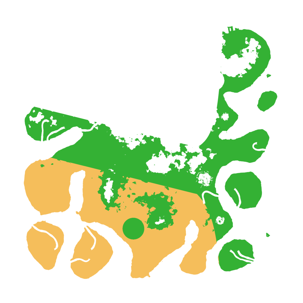 Biome Rust Map: Procedural Map, Size: 3700, Seed: 6055038