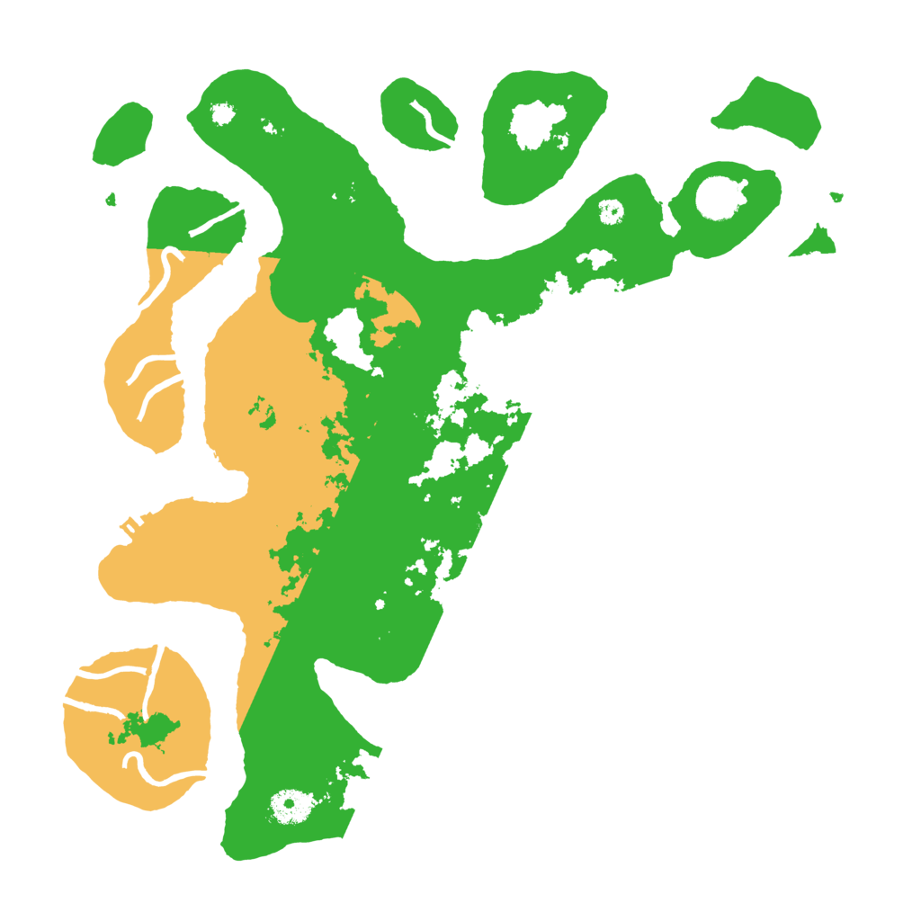 Biome Rust Map: Procedural Map, Size: 3700, Seed: 848610