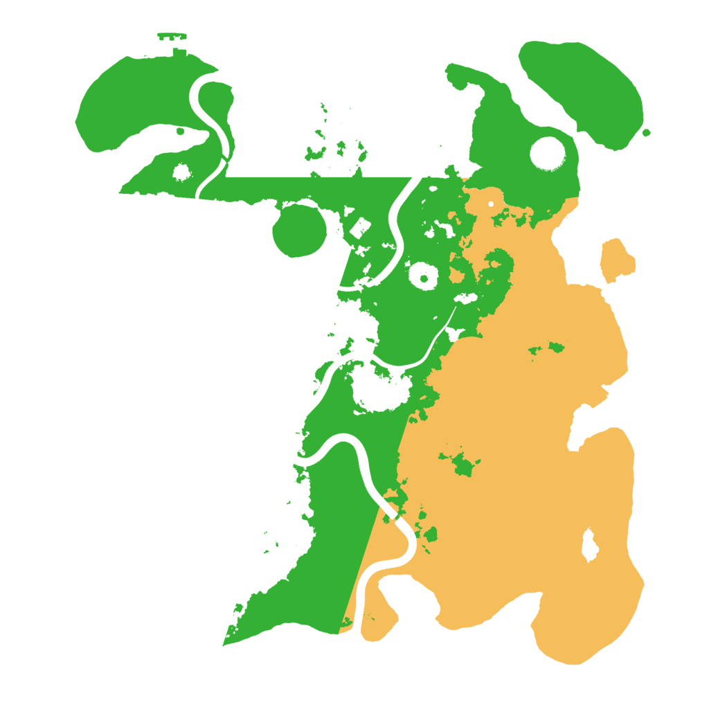 Biome Rust Map: Procedural Map, Size: 3700, Seed: 6462381