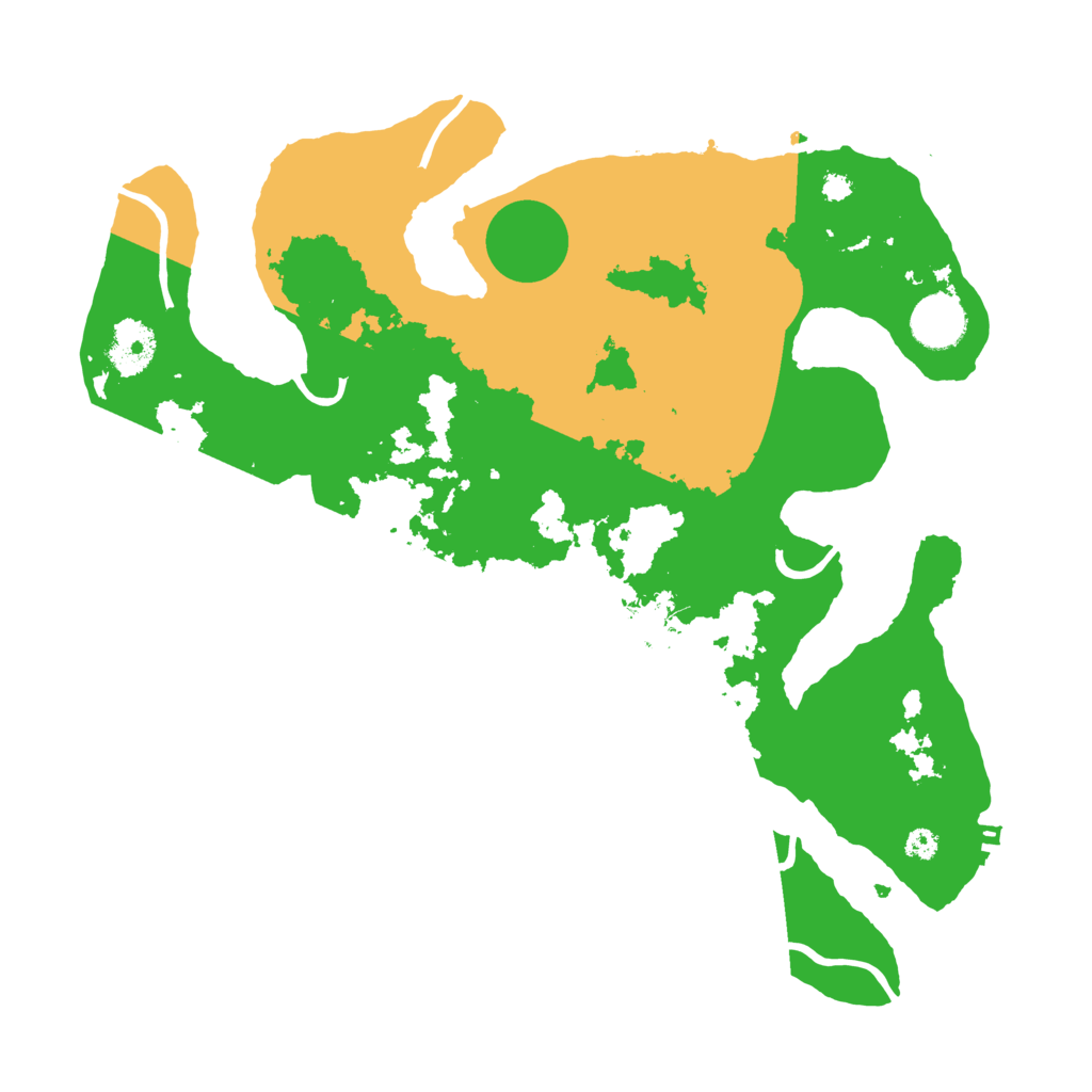 Biome Rust Map: Procedural Map, Size: 3500, Seed: 2873337