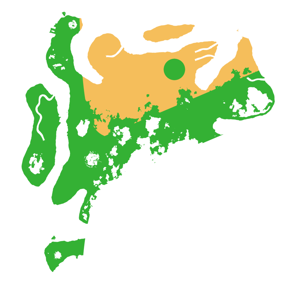 Biome Rust Map: Procedural Map, Size: 3700, Seed: 1613709