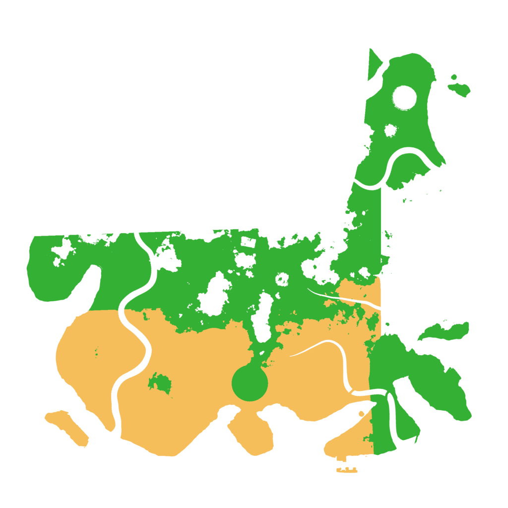 Biome Rust Map: Procedural Map, Size: 3700, Seed: 993229693