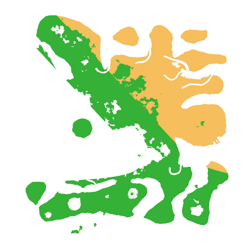 Biome Rust Map: Procedural Map, Size: 3500, Seed: 2055100