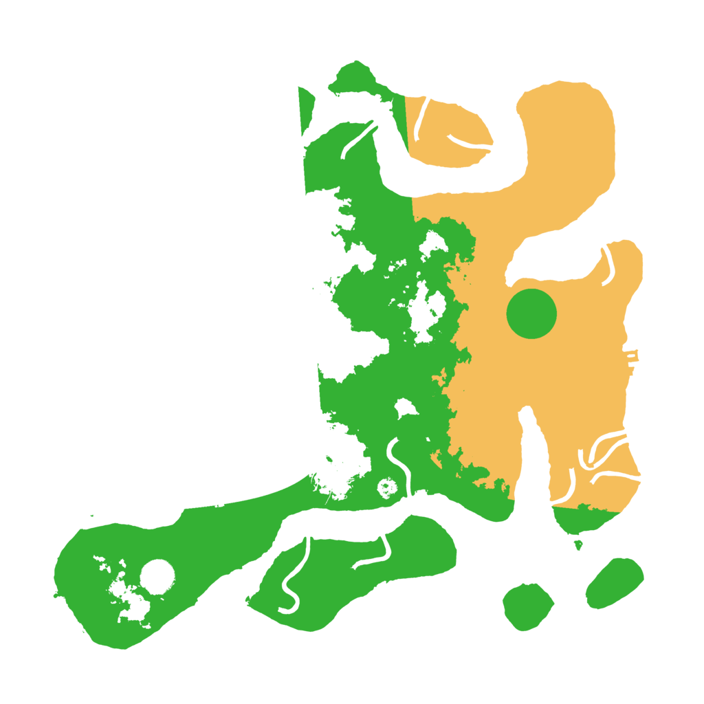 Biome Rust Map: Procedural Map, Size: 3700, Seed: 2459236