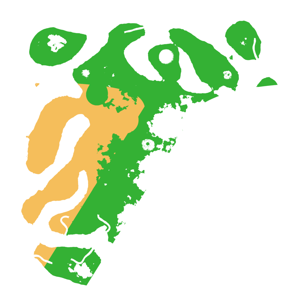 Biome Rust Map: Procedural Map, Size: 3700, Seed: 3153184