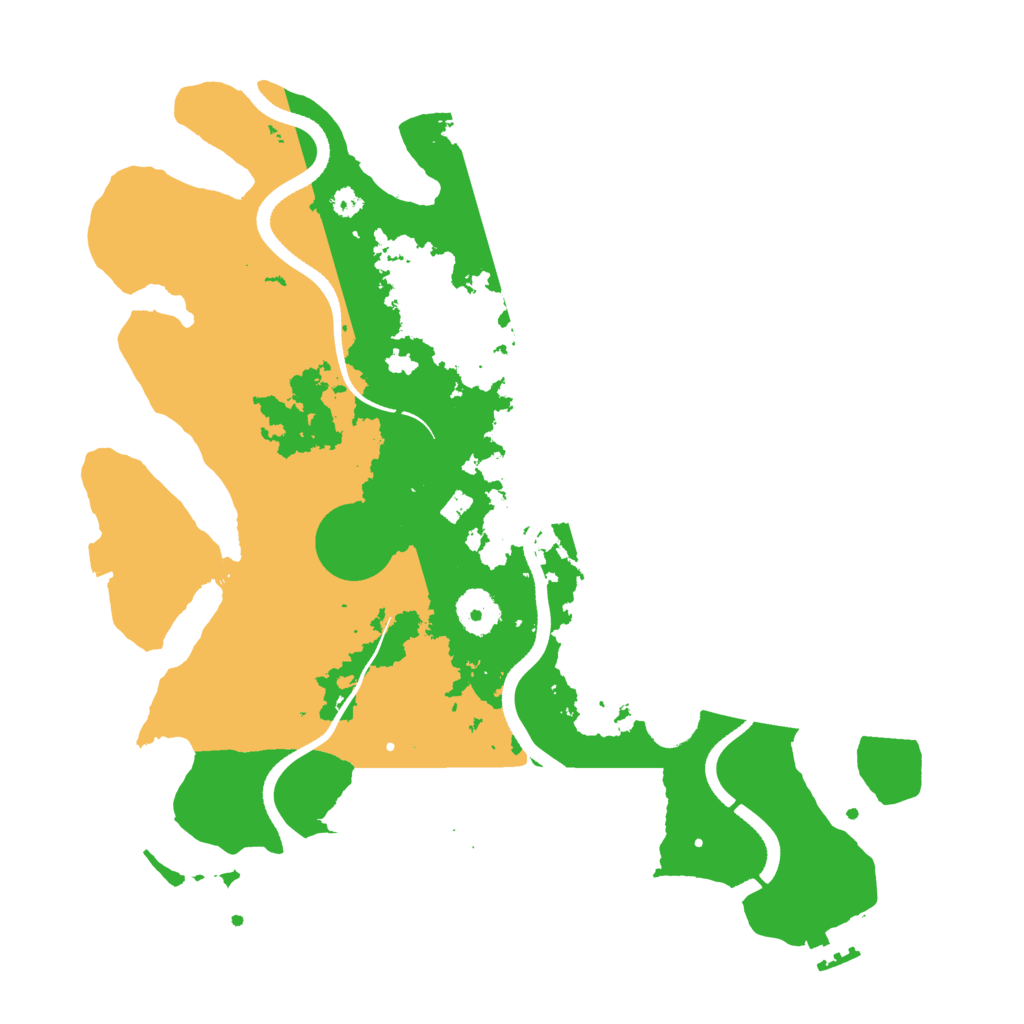 Biome Rust Map: Procedural Map, Size: 3500, Seed: 5448434
