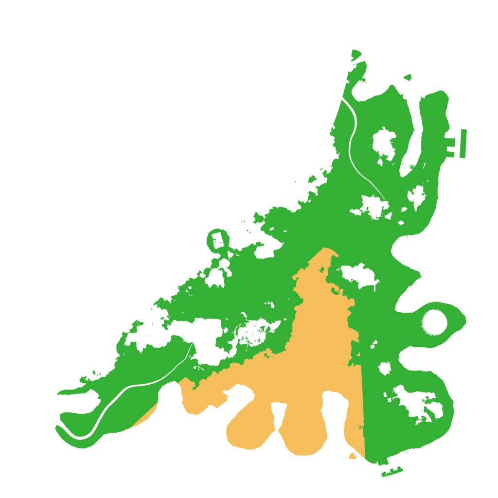 Biome Rust Map: Procedural Map, Size: 3500, Seed: 1644122