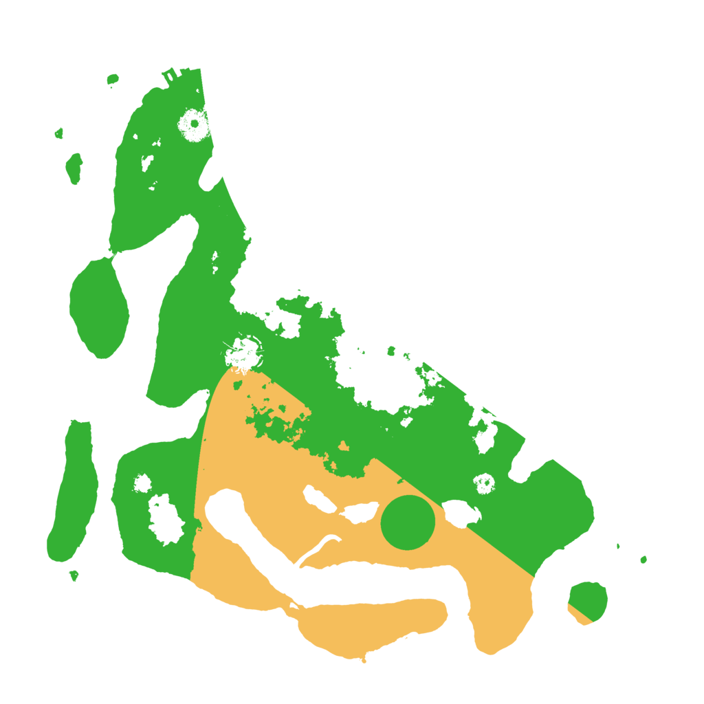 Biome Rust Map: Procedural Map, Size: 3500, Seed: 1298773