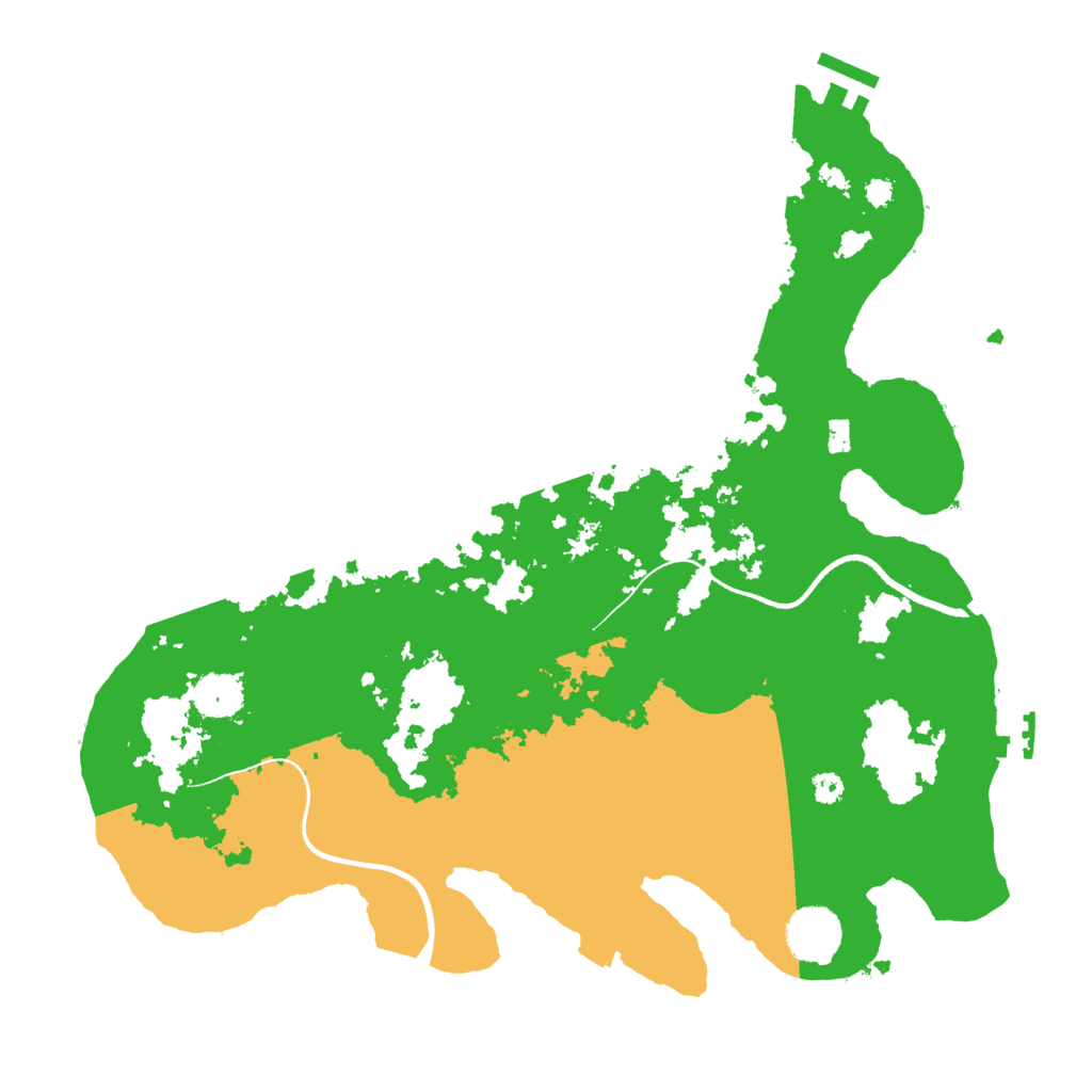 Biome Rust Map: Procedural Map, Size: 3500, Seed: 2778