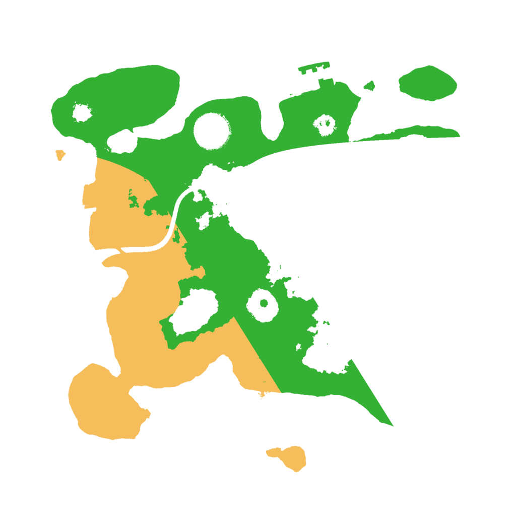 Biome Rust Map: Procedural Map, Size: 2500, Seed: 5464229