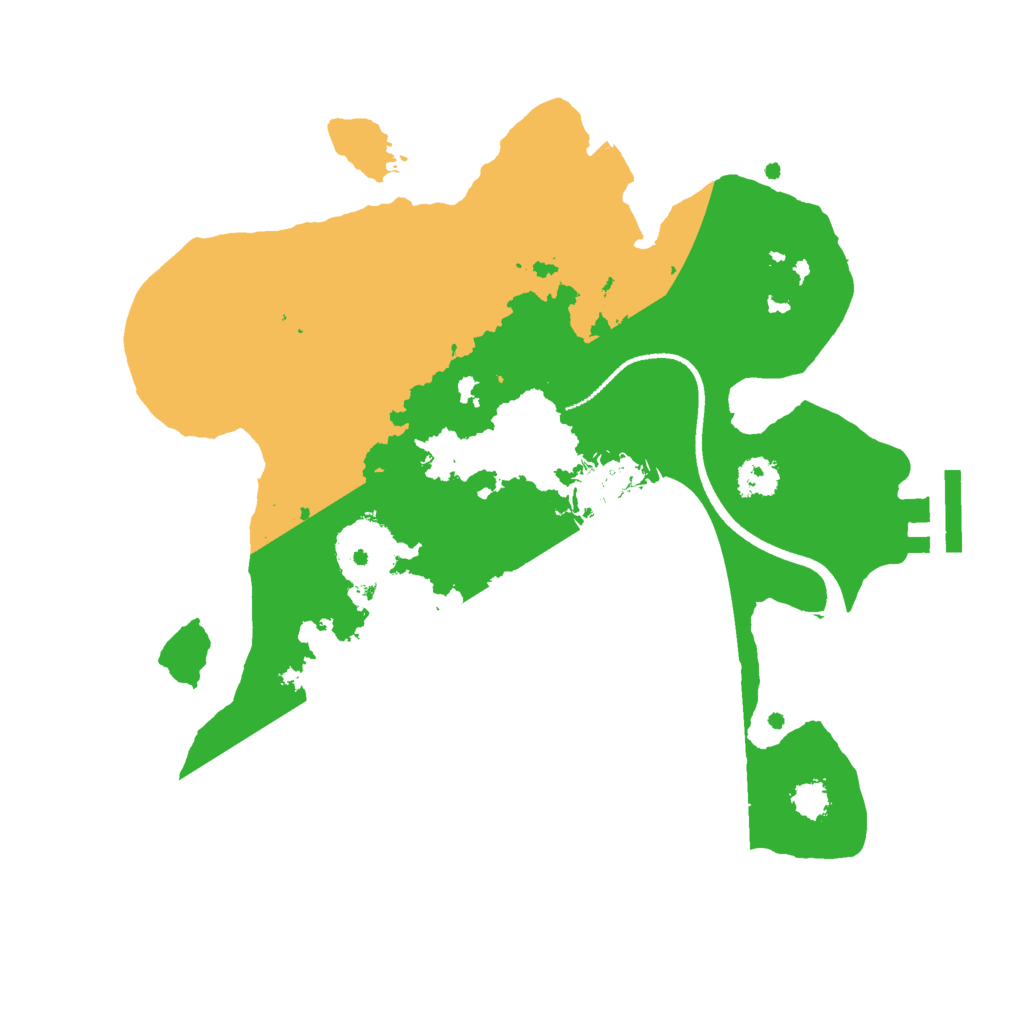 Biome Rust Map: Procedural Map, Size: 2500, Seed: 4424424