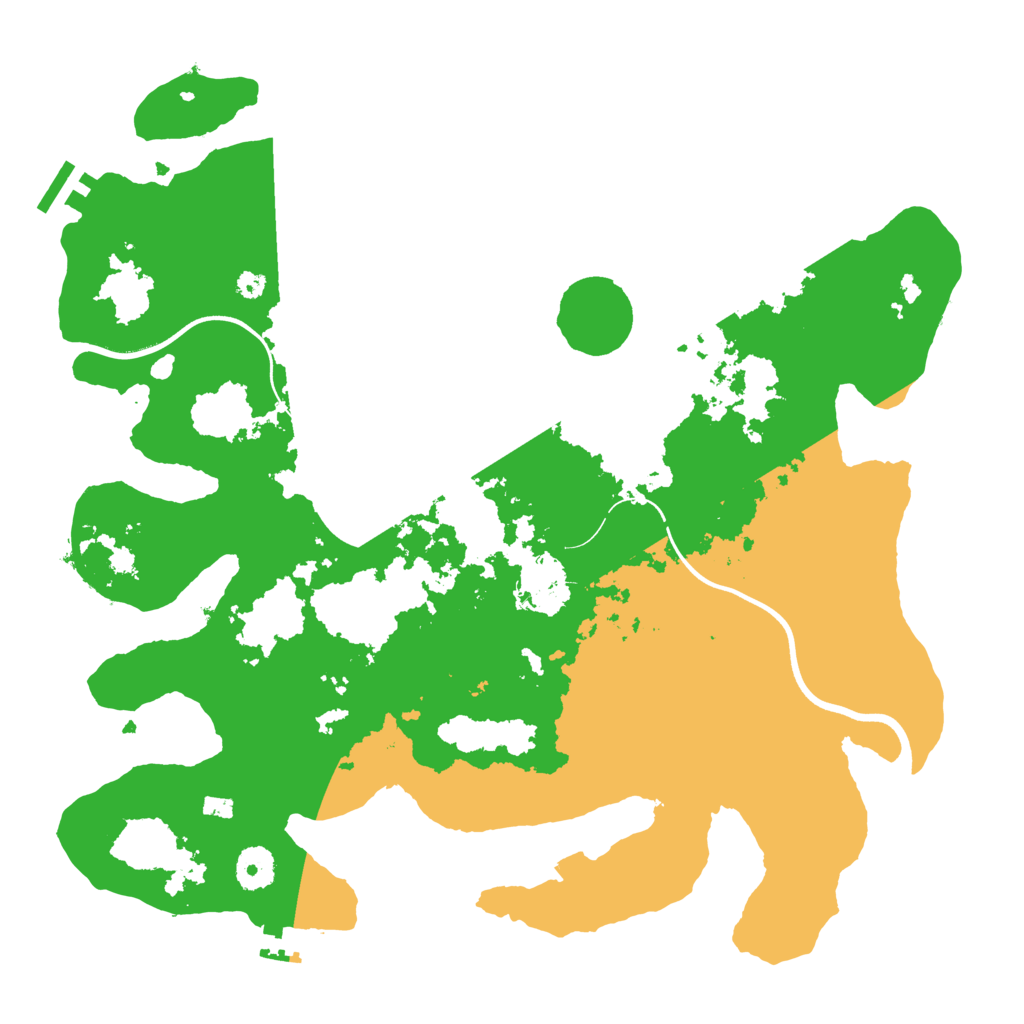 Biome Rust Map: Procedural Map, Size: 3700, Seed: 854701