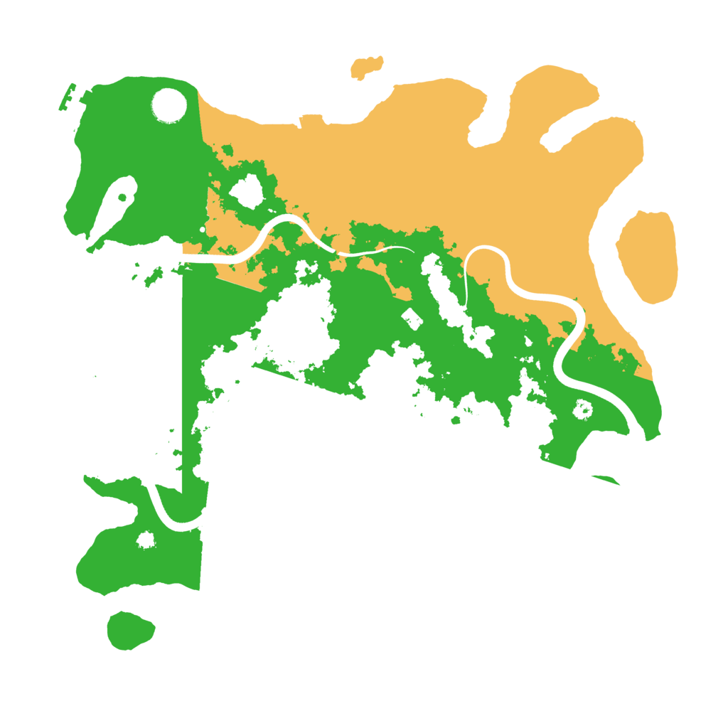Biome Rust Map: Procedural Map, Size: 3700, Seed: 590631