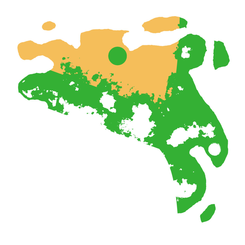 Biome Rust Map: Barren, Size: 3500, Seed: 247037519