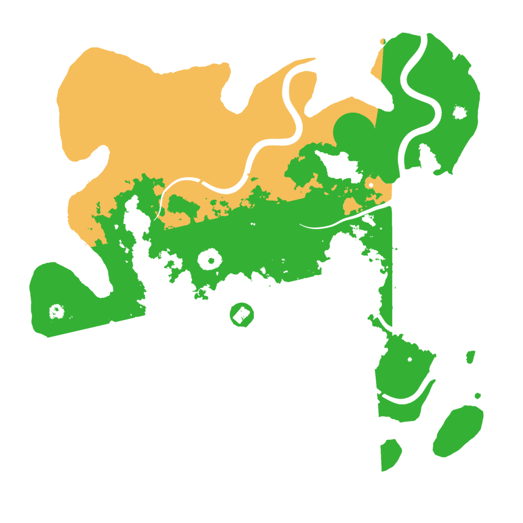 Biome Rust Map: Procedural Map, Size: 3500, Seed: 919065