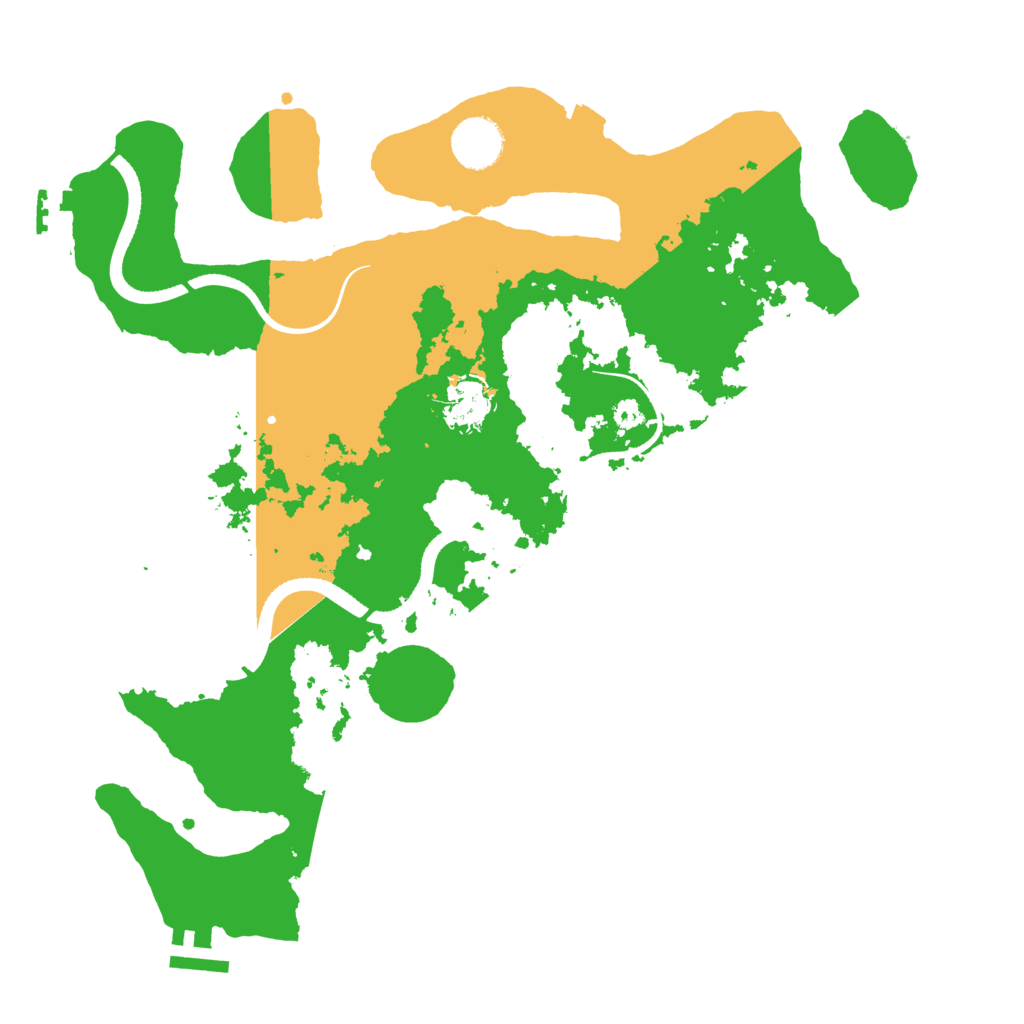 Biome Rust Map: Procedural Map, Size: 3500, Seed: 448675684