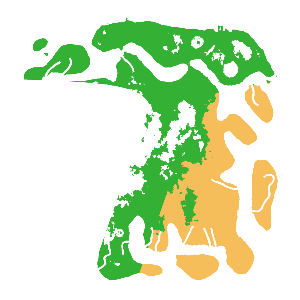 Biome Rust Map: Procedural Map, Size: 3700, Seed: 6235548