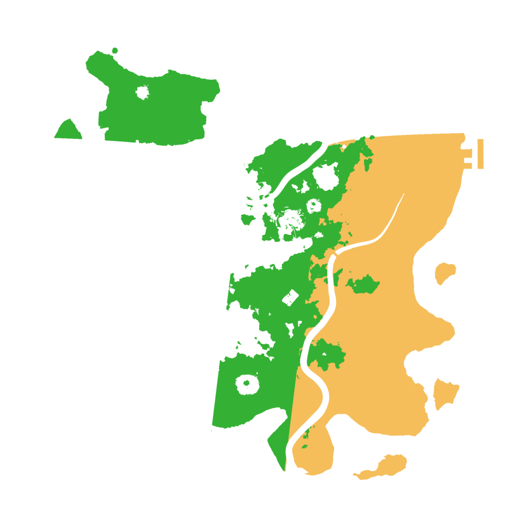 Biome Rust Map: Procedural Map, Size: 3500, Seed: 4083454