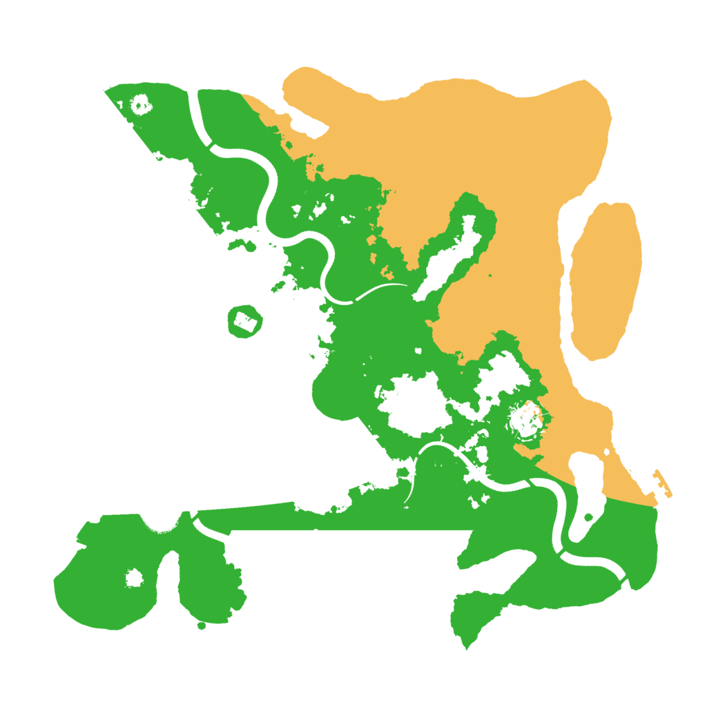 Biome Rust Map: Procedural Map, Size: 3500, Seed: 2339247