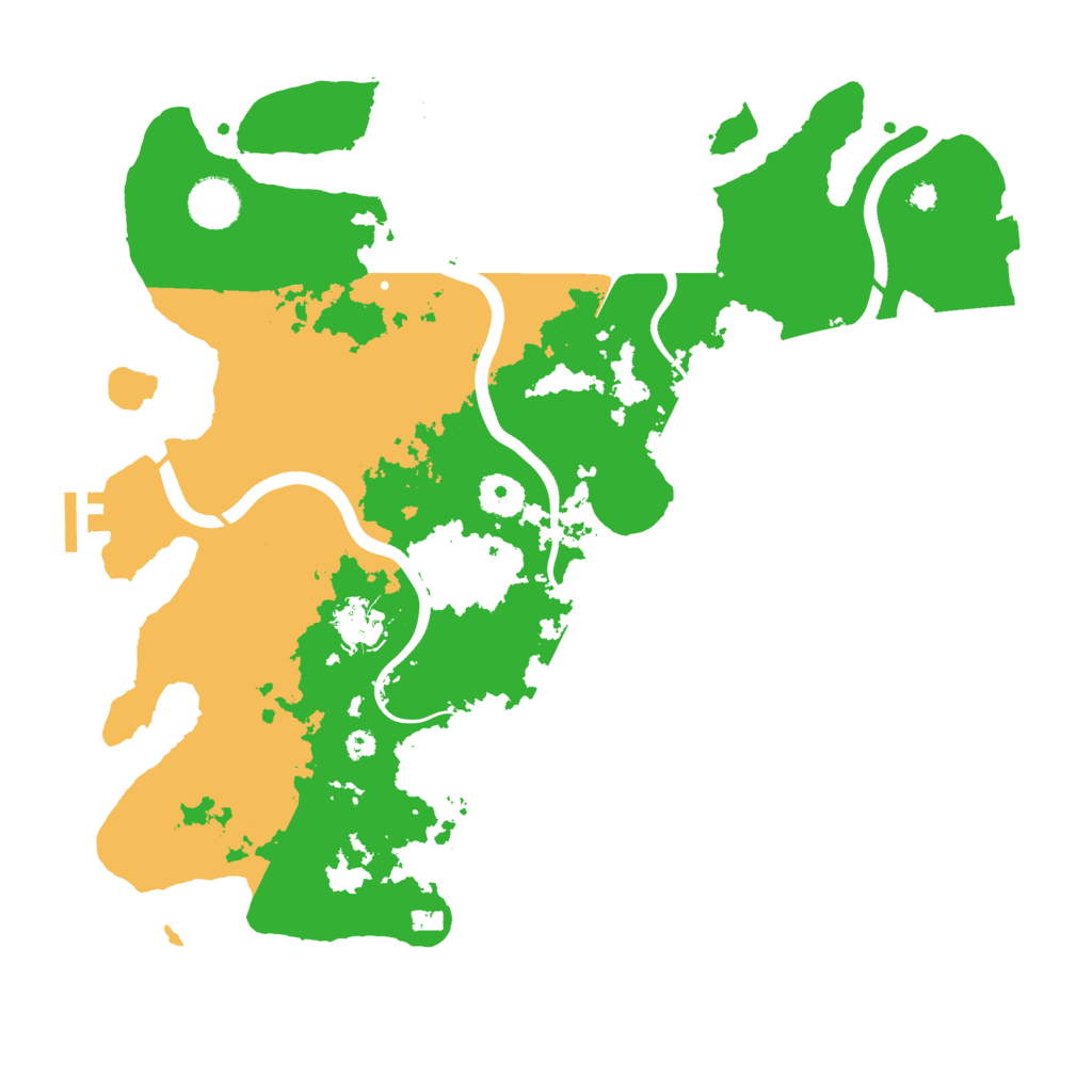 Biome Rust Map: Procedural Map, Size: 3700, Seed: 3343036