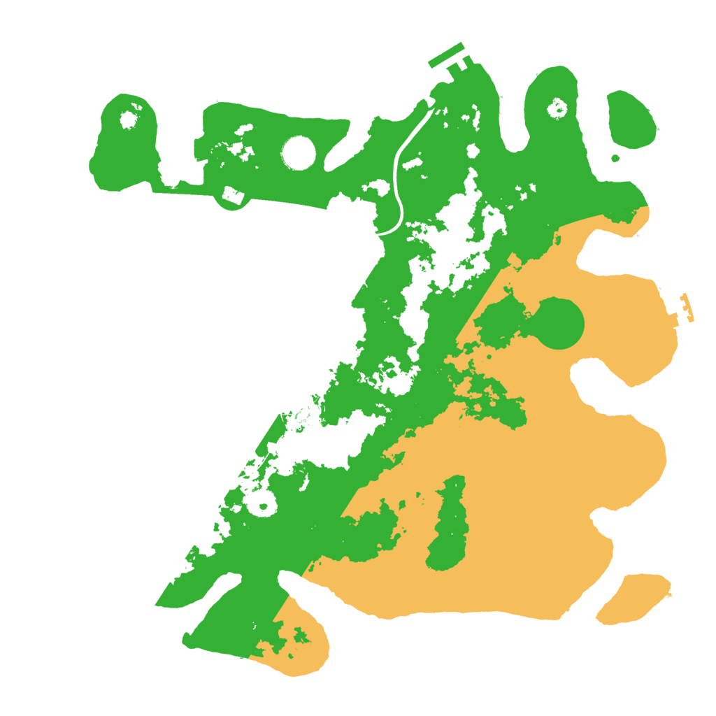 Biome Rust Map: Procedural Map, Size: 3700, Seed: 4026995