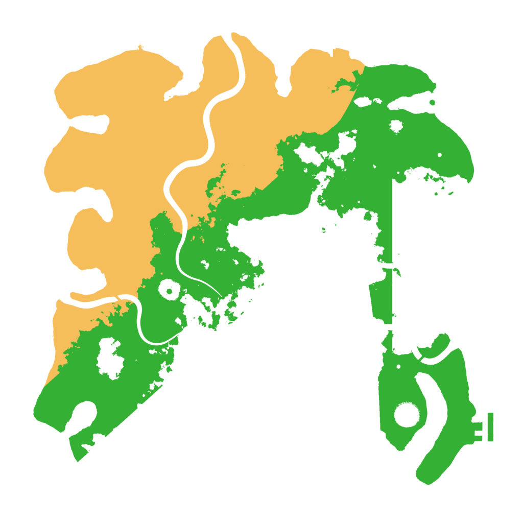 Biome Rust Map: Procedural Map, Size: 3700, Seed: 4898638