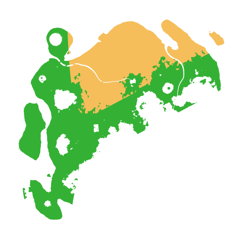 Biome Rust Map: Procedural Map, Size: 3500, Seed: 4934135