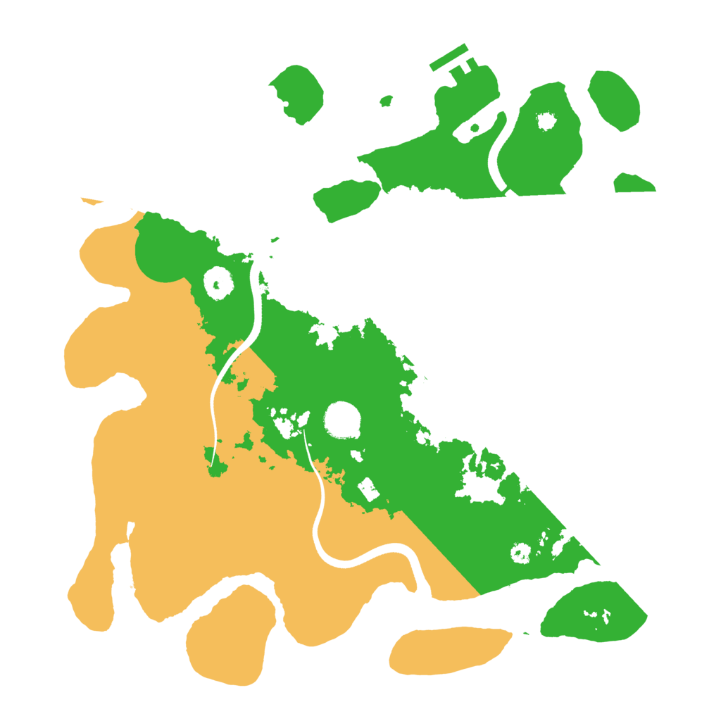 Biome Rust Map: Procedural Map, Size: 3500, Seed: 4464998