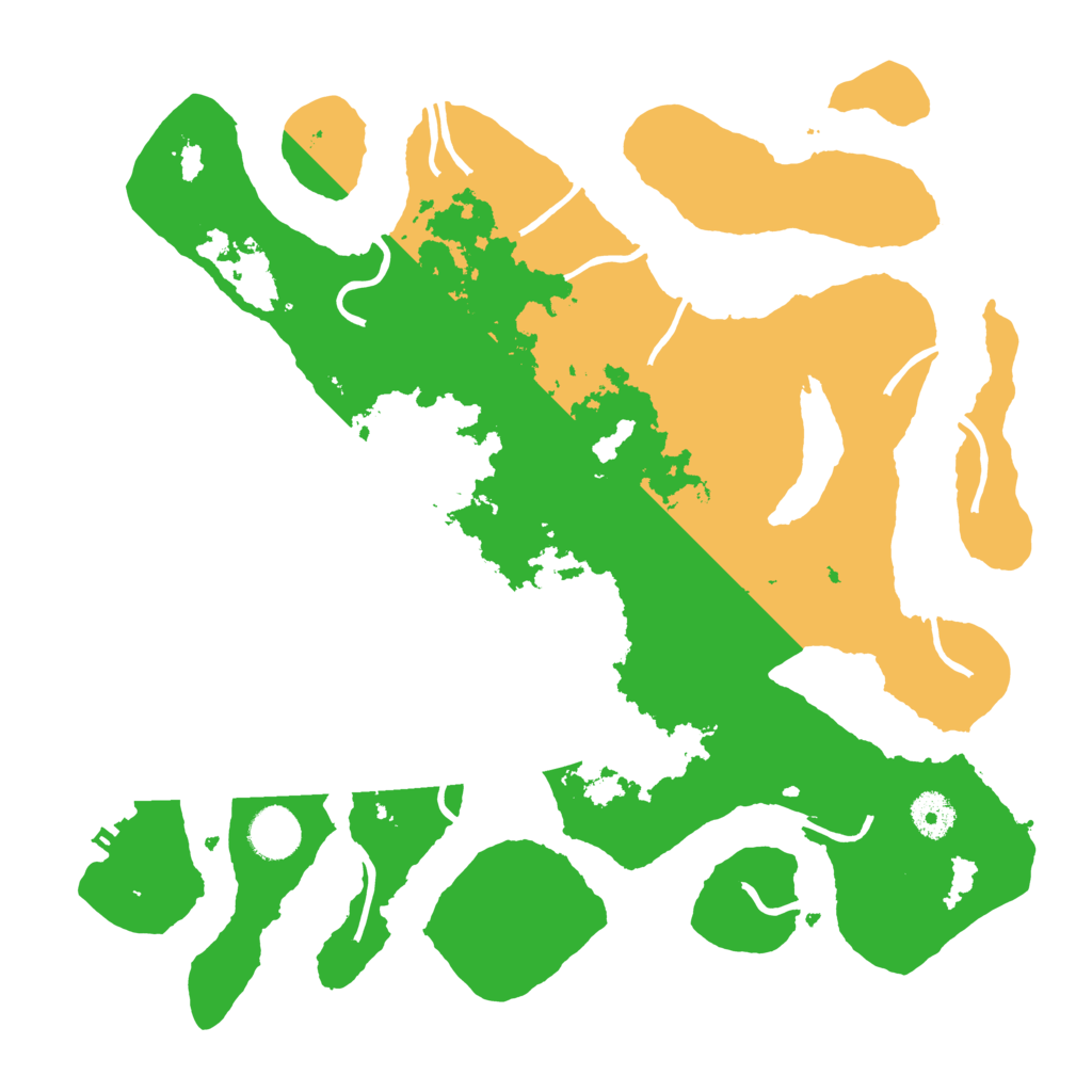 Biome Rust Map: Procedural Map, Size: 3700, Seed: 3222463