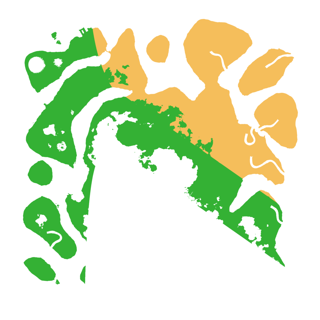 Biome Rust Map: Procedural Map, Size: 3500, Seed: 3721187