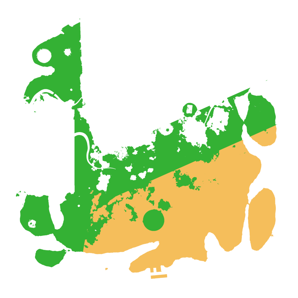 Biome Rust Map: Procedural Map, Size: 3700, Seed: 3762814