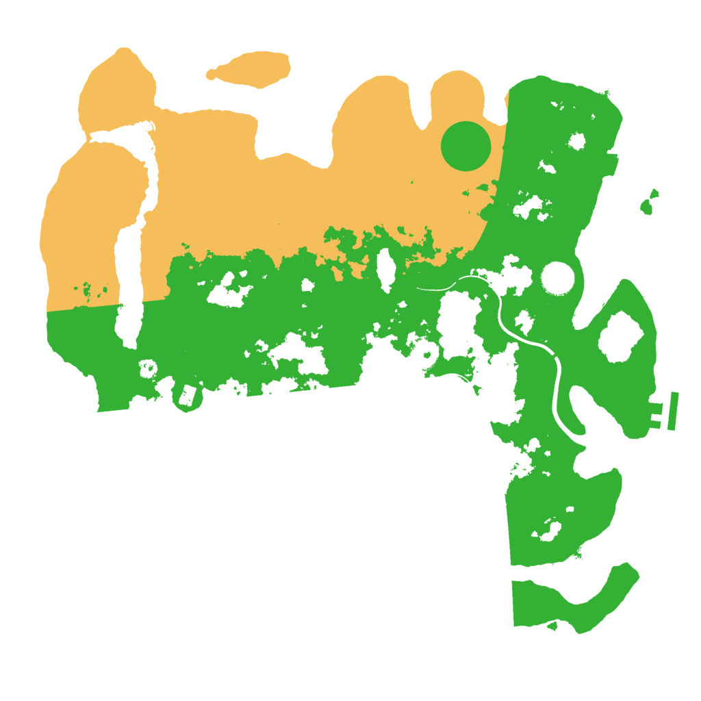 Biome Rust Map: Procedural Map, Size: 3700, Seed: 6261120