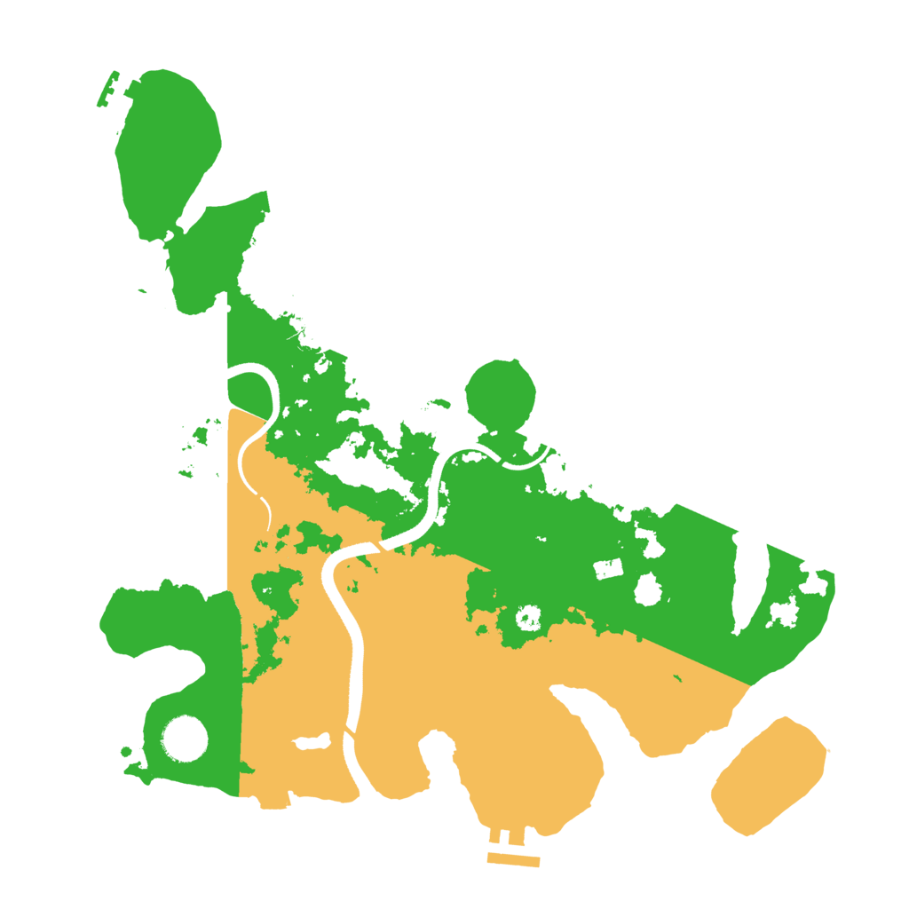 Biome Rust Map: Procedural Map, Size: 3500, Seed: 3930530