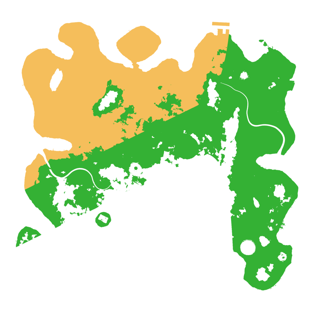 Biome Rust Map: Procedural Map, Size: 3700, Seed: 510860