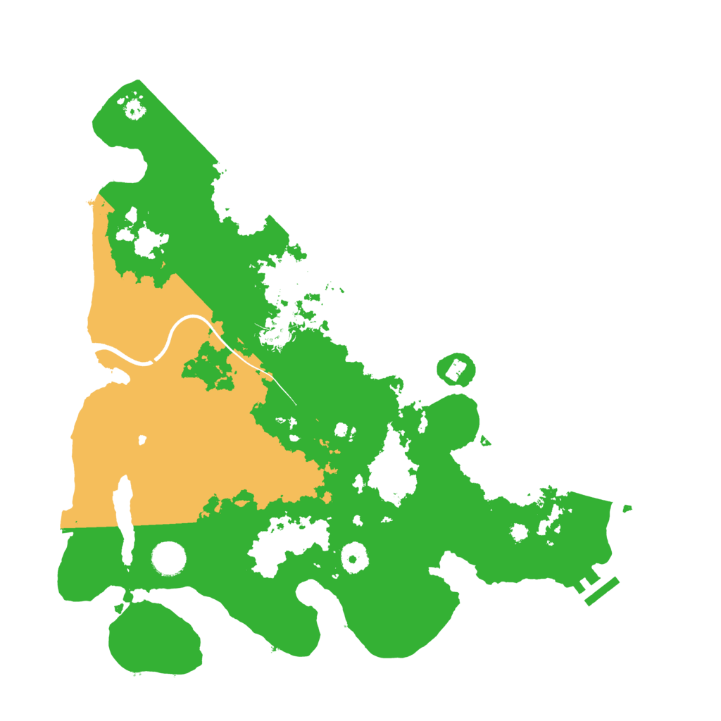 Biome Rust Map: Procedural Map, Size: 3700, Seed: 6003216