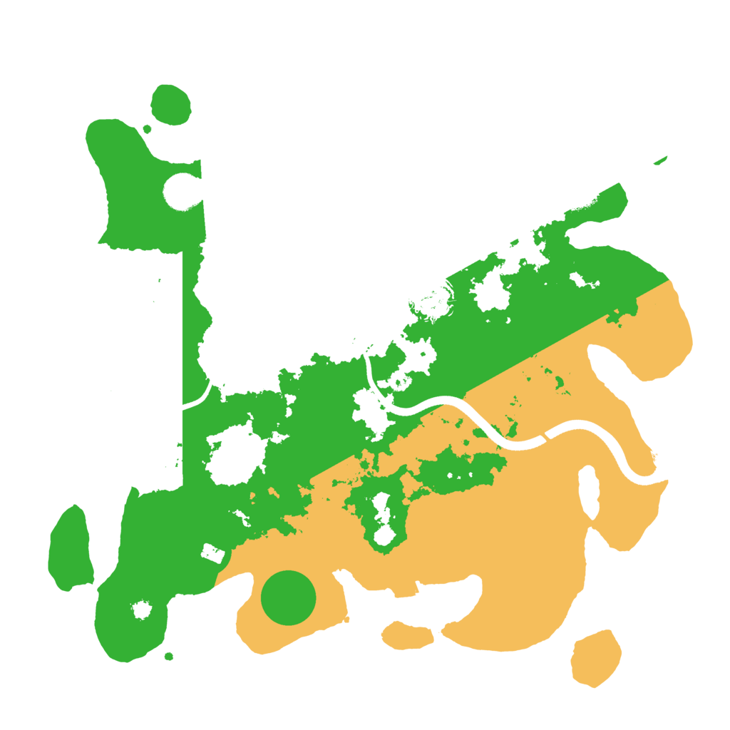 Biome Rust Map: Procedural Map, Size: 3500, Seed: 1736695