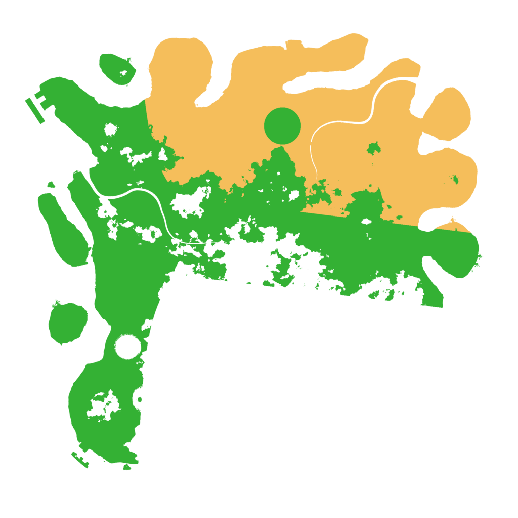 Biome Rust Map: Procedural Map, Size: 3700, Seed: 2997462