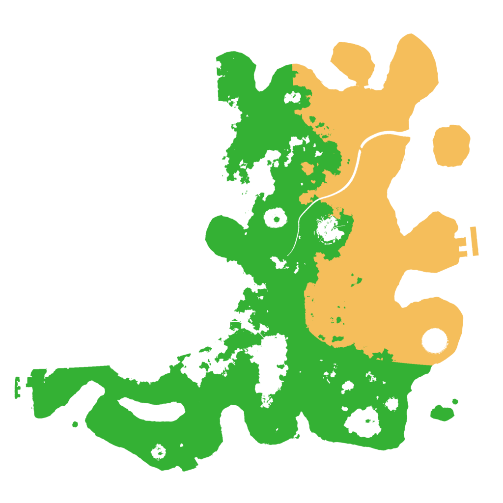 Biome Rust Map: Procedural Map, Size: 3500, Seed: 735632