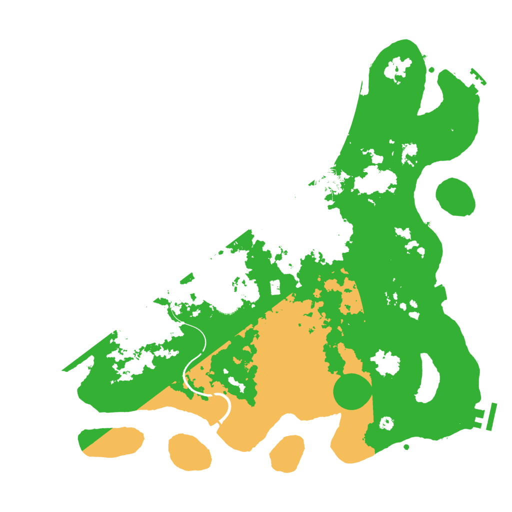 Biome Rust Map: Procedural Map, Size: 3700, Seed: 2779001