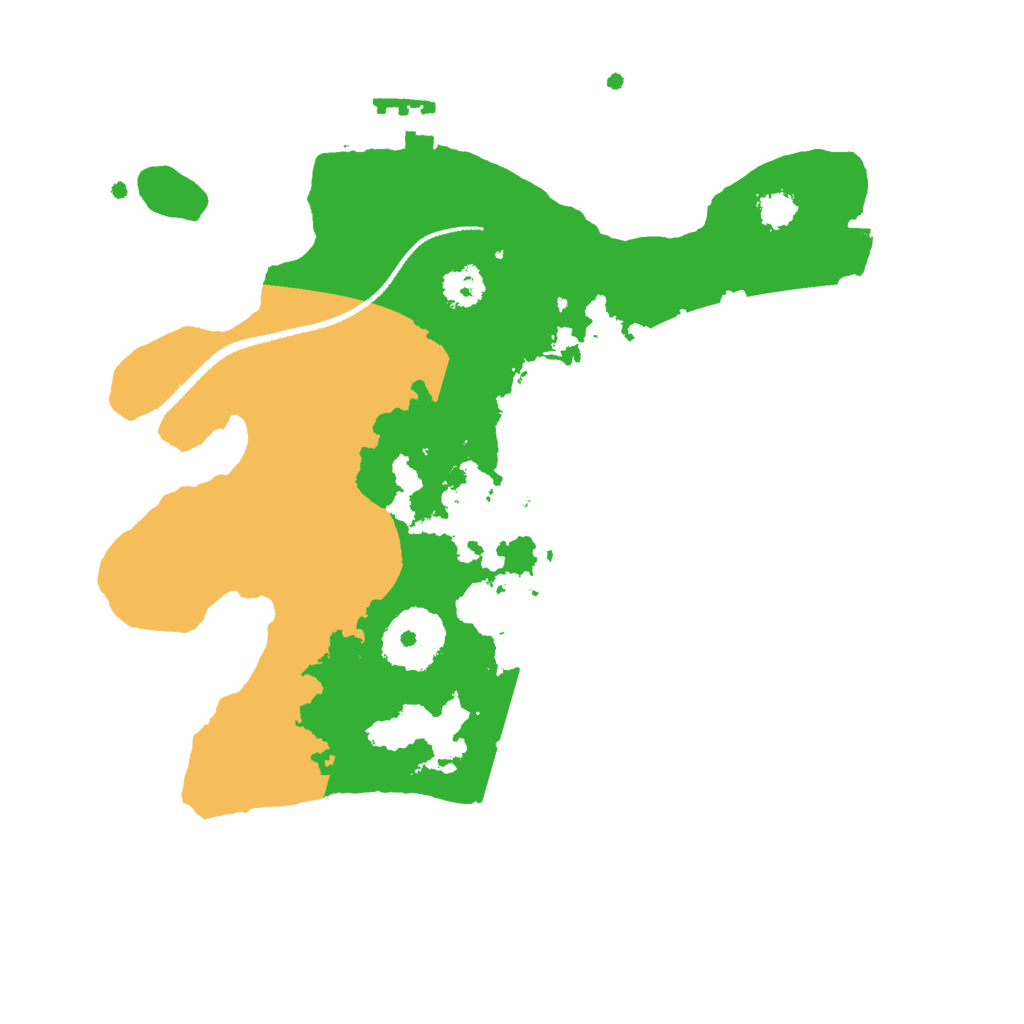 Biome Rust Map: Procedural Map, Size: 2500, Seed: 3372227