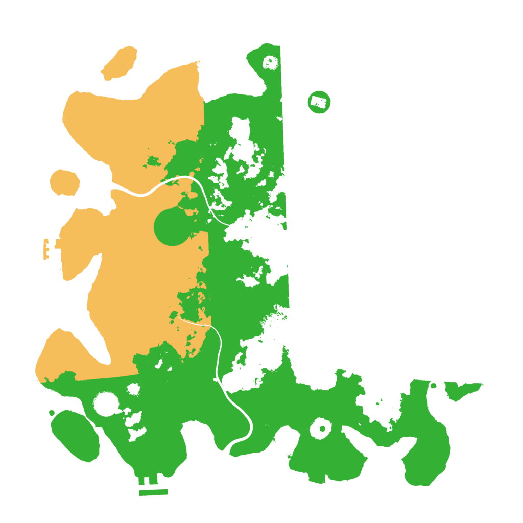 Biome Rust Map: Procedural Map, Size: 3700, Seed: 2929981