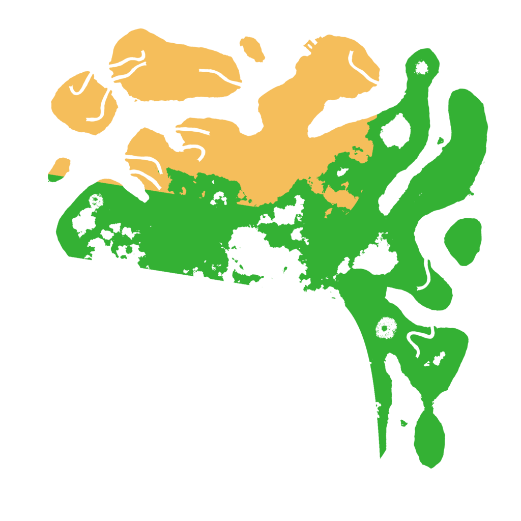 Biome Rust Map: Procedural Map, Size: 3700, Seed: 4106060