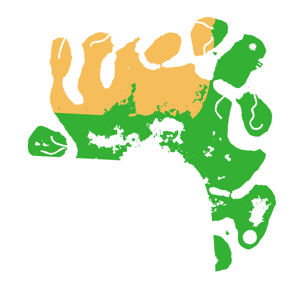 Biome Rust Map: Procedural Map, Size: 3700, Seed: 1520362