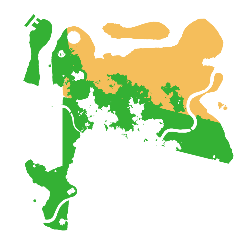 Biome Rust Map: Procedural Map, Size: 3500, Seed: 4123509