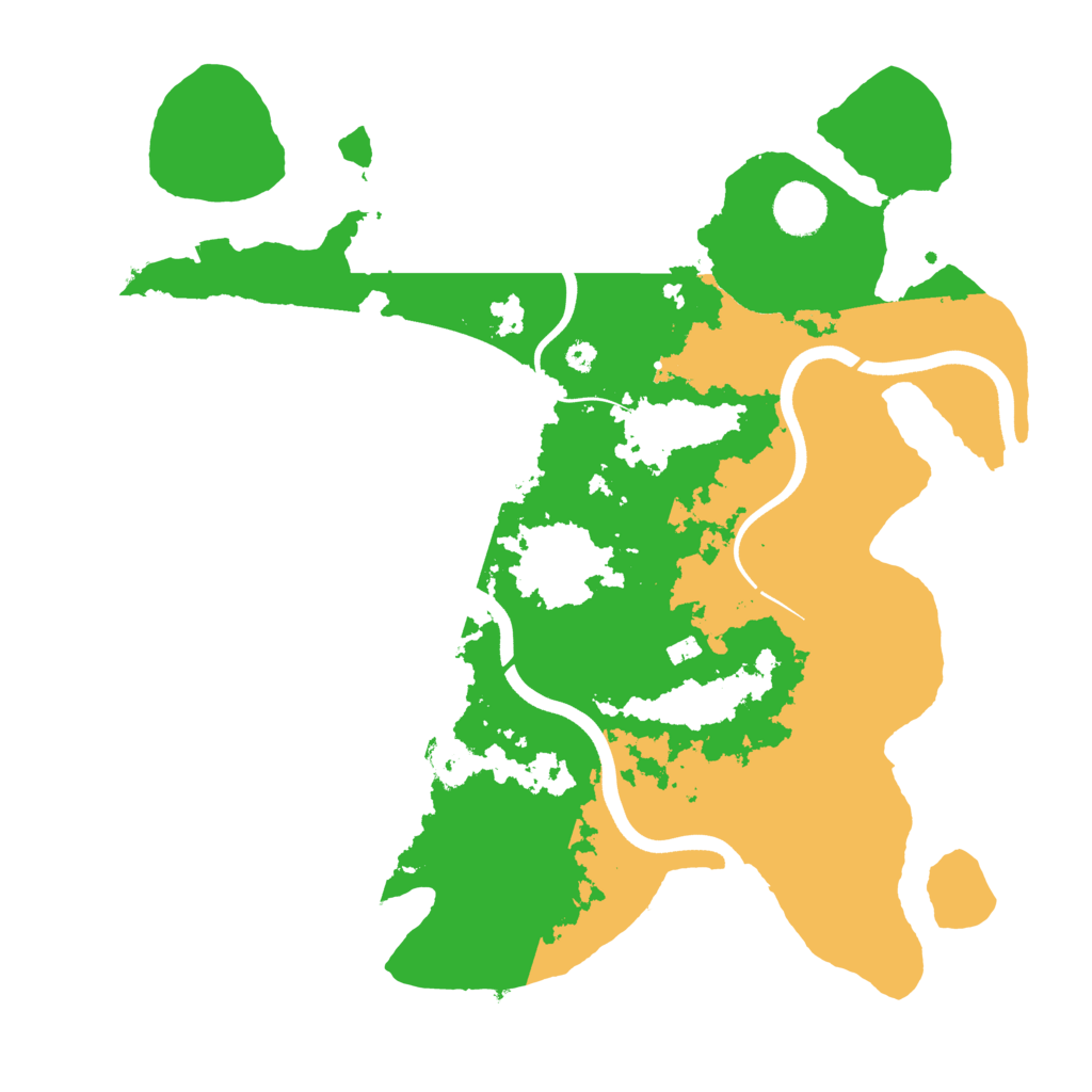 Biome Rust Map: Procedural Map, Size: 3700, Seed: 1898611