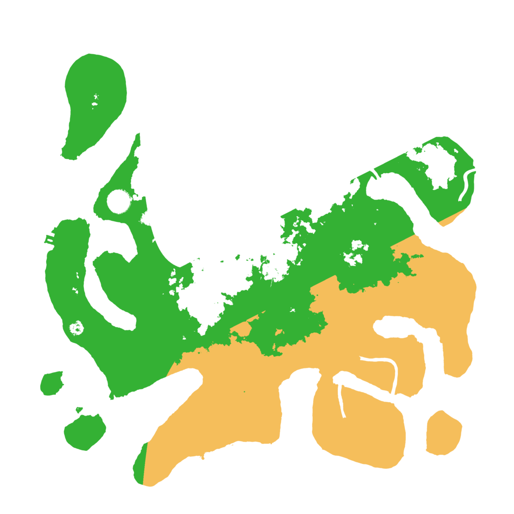 Biome Rust Map: Procedural Map, Size: 3800, Seed: 394207187